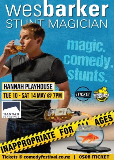 Wes Barker, New Zealand International Comedy Festival, 2016