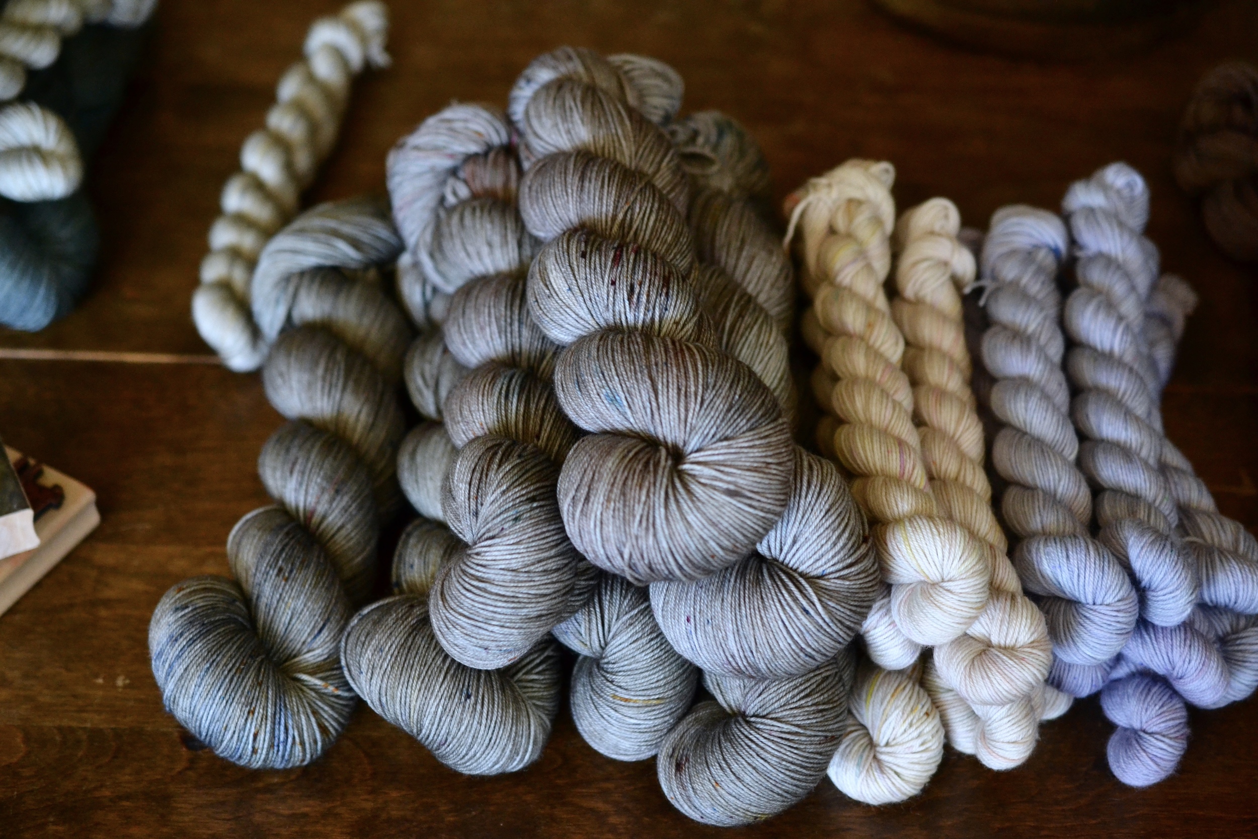 sock kits: MC - eclipse CC - garden ghost + soft muscari