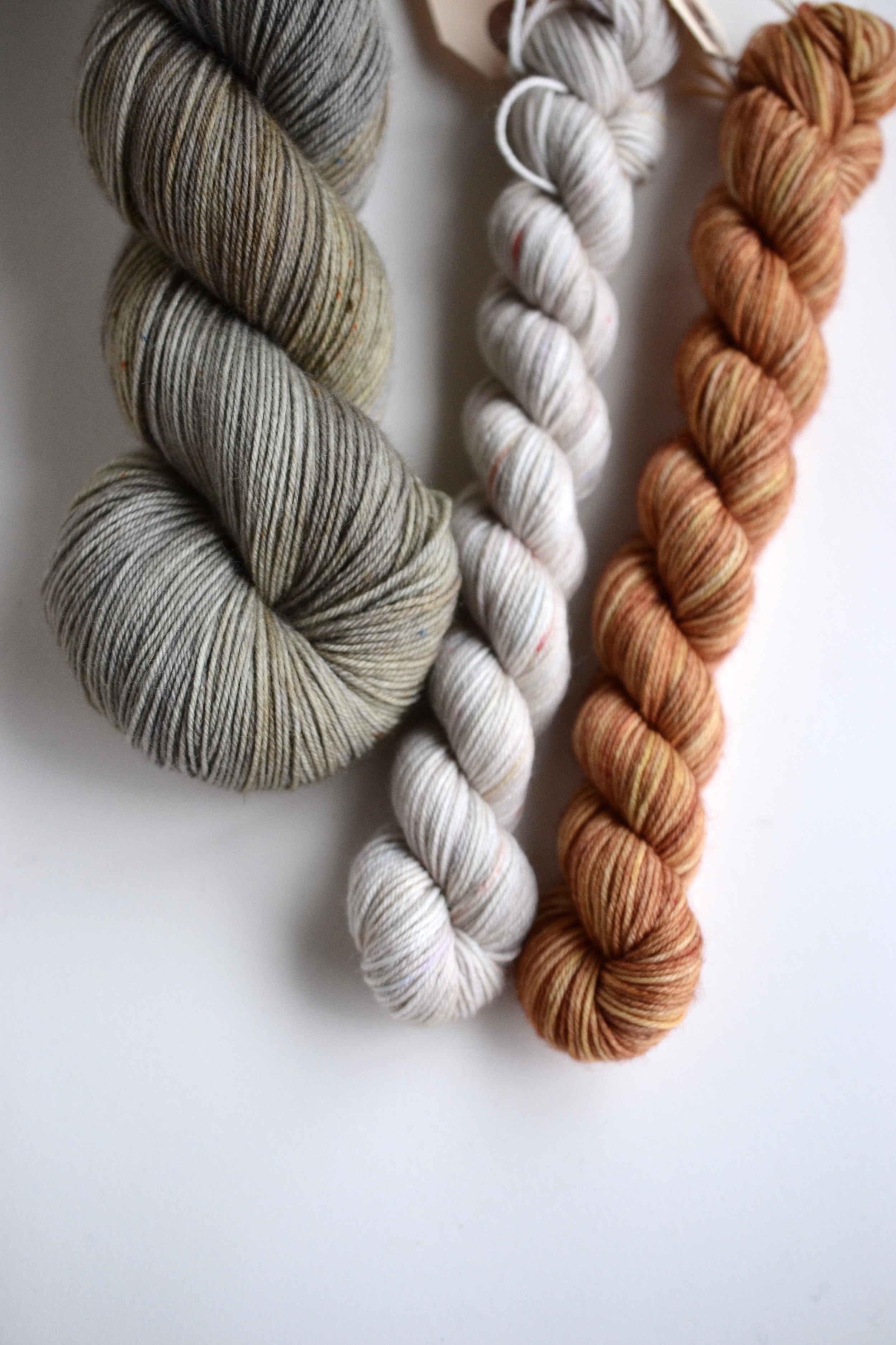 another one-off sock kit: MC - Willow CC - Garden Ghost + Canyon