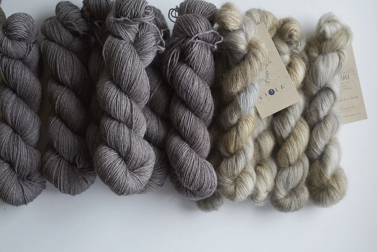 Stovepipe Shadow DK with Moonrock Mohair Lace