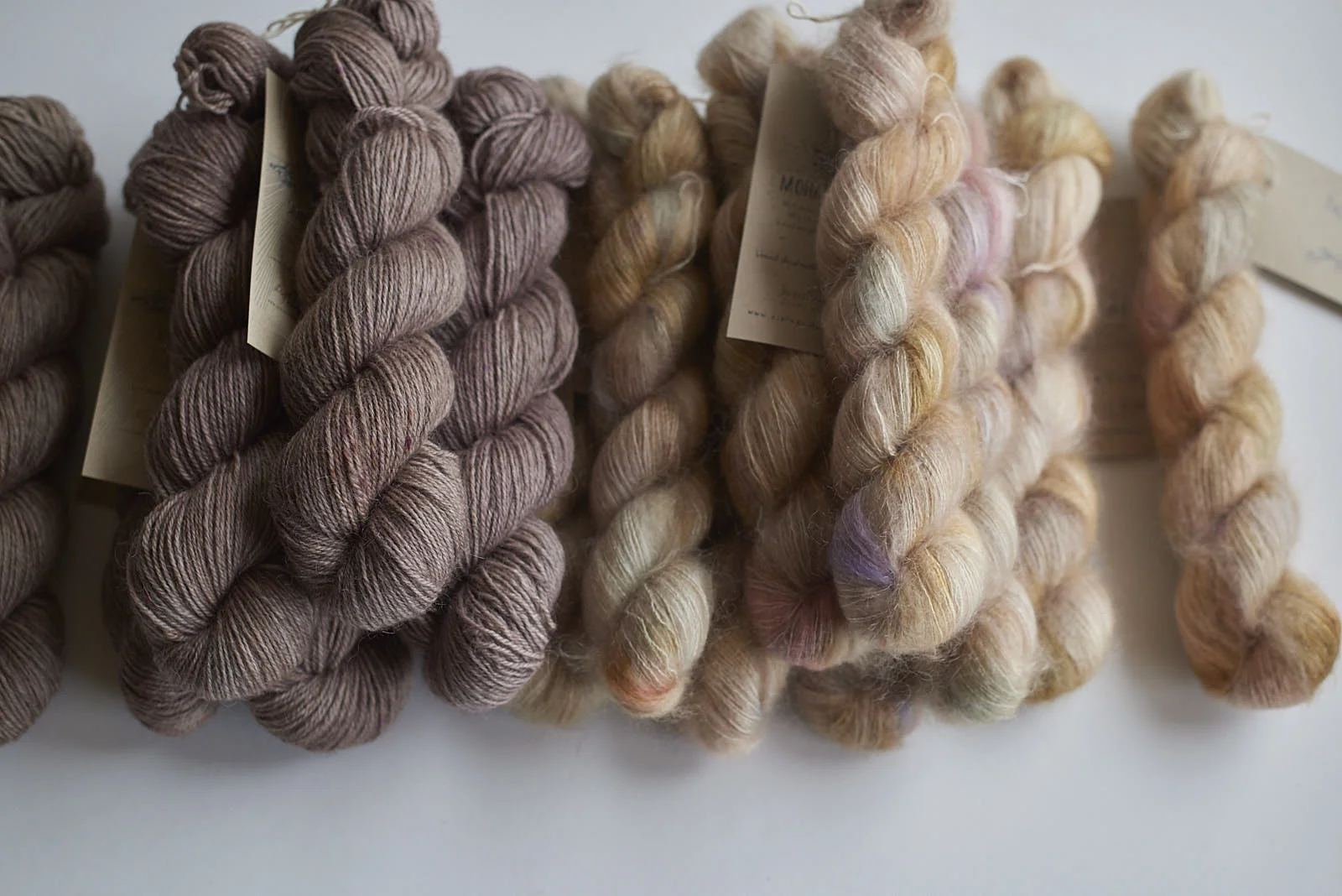 Light Bronte Shadow DK with Sweet Dreams Mohair Lace