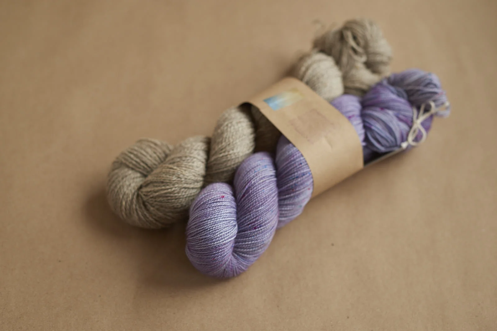 PERSEPHONE KIT #3: Persephone Natural Grey / Merino Fingering Lydia