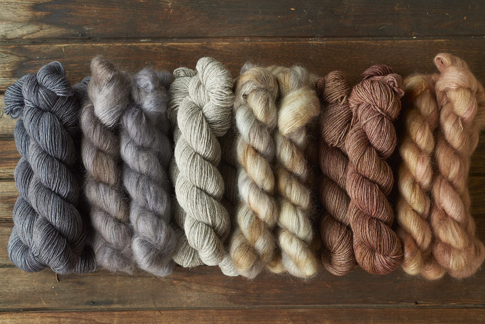three colour options for Apricite kits: Midnight/Walrus, Natural/Opal & Down to the Wire/Rose Gold Dust.