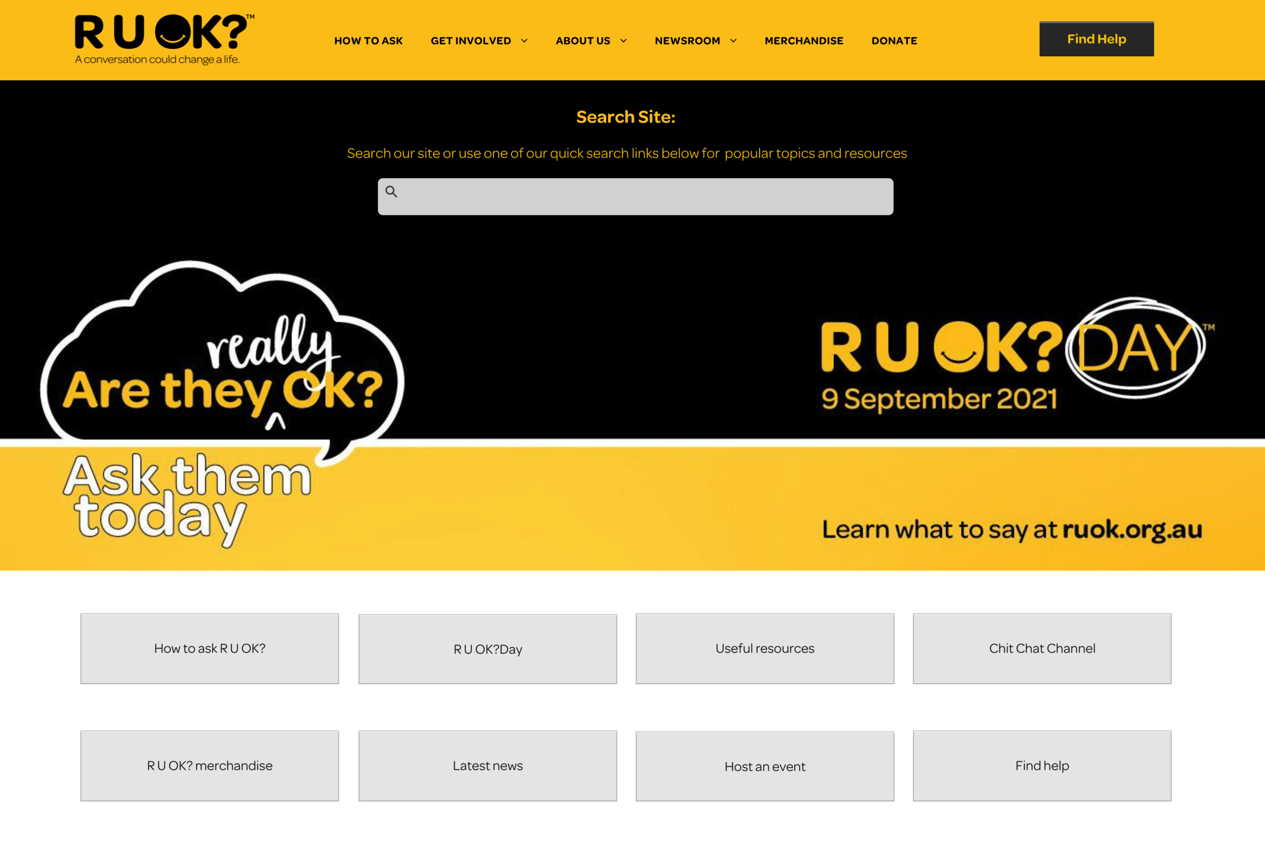  RU OK? 💛