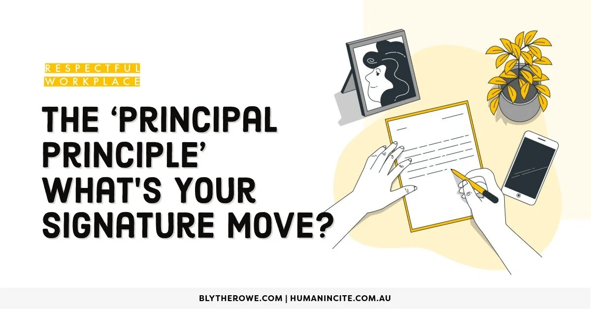 The ‘Principal Principle’ - What's Your Signature Move? 🤔
