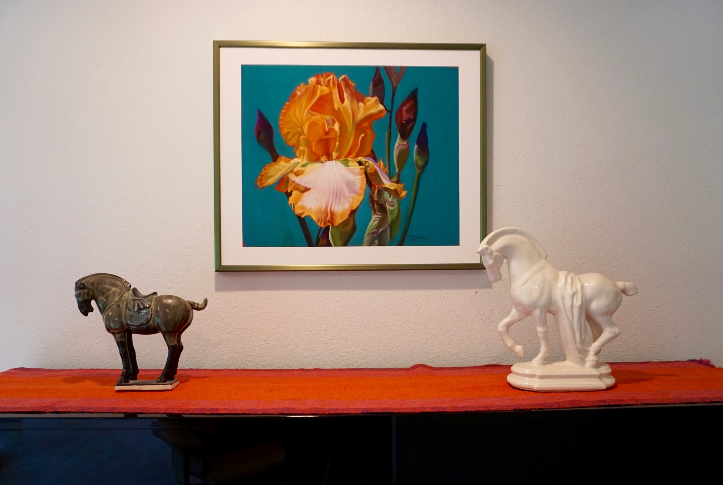 Framed giclée print of "Chasing Rainbows in New Mexico"
