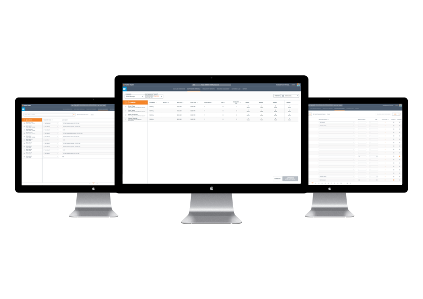 The desktop Salesforce site is used so managers can manage all the details submitted through the foreman tablet app