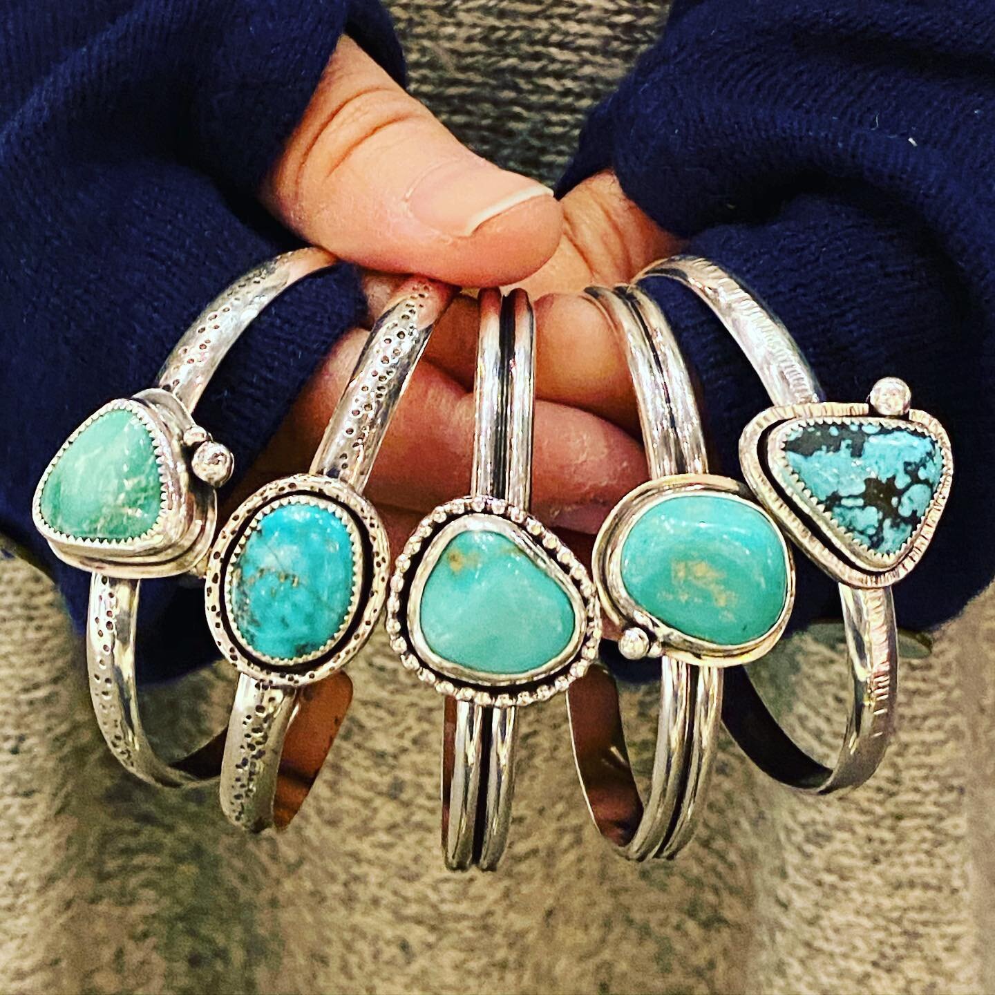 So happy I finished up a batch of these bad boys just in time for the start of the SoWa Winter Festival yesterday. There are 5 more in this little collection of cuffs and you really must see them in person to get the true impact of these amazingly be