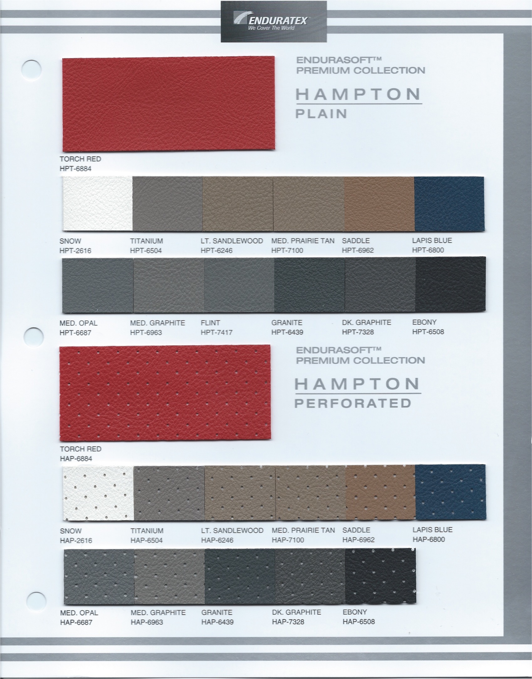 Headliner Color Chart