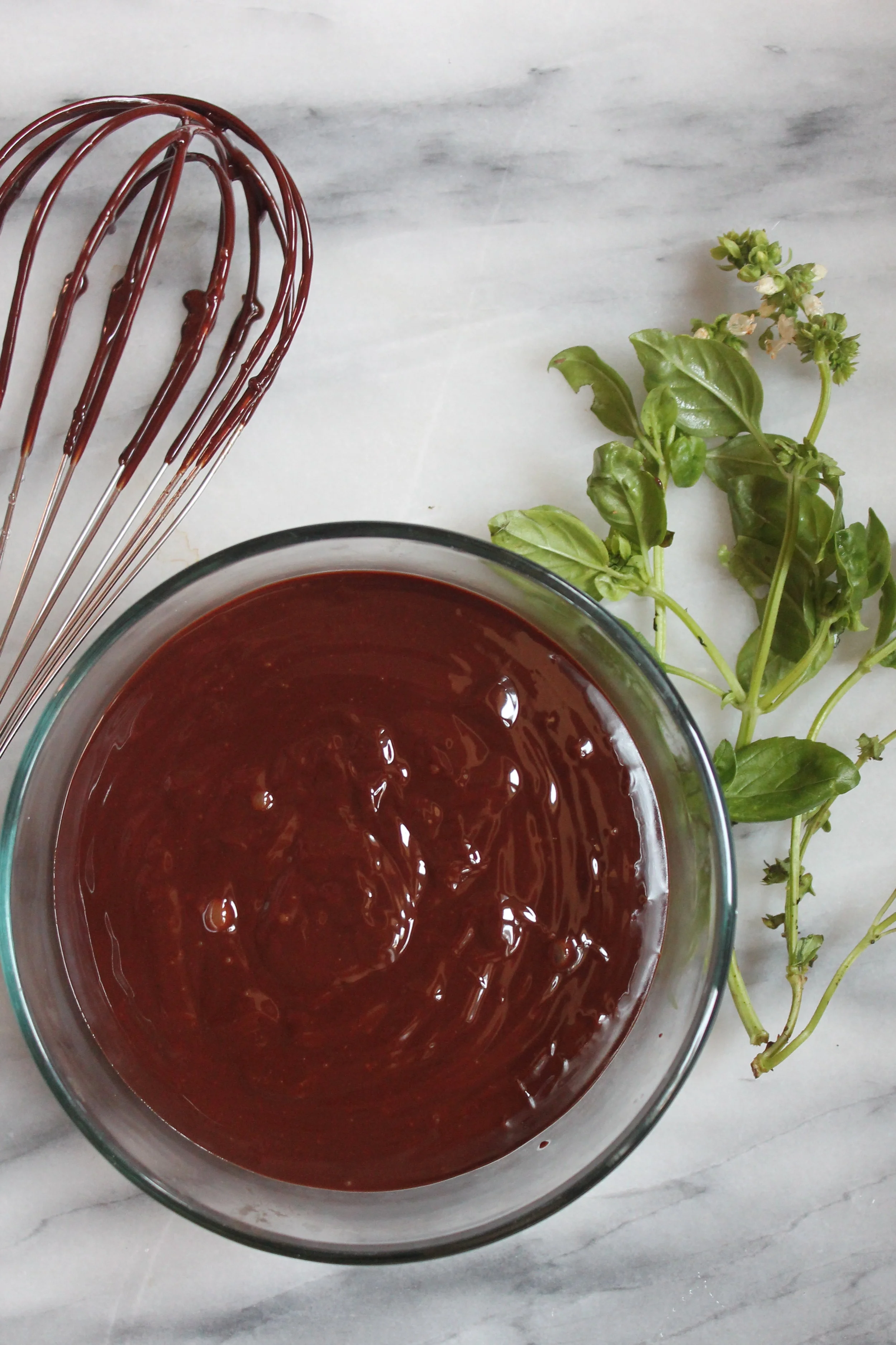 Simple summer recipe - chocolate basil ganache by cakebloom.jpg