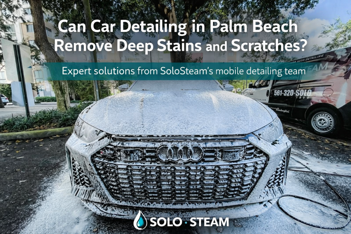 Can Car Detailing in Palm Beach Remove Deep Stains and Scratches?