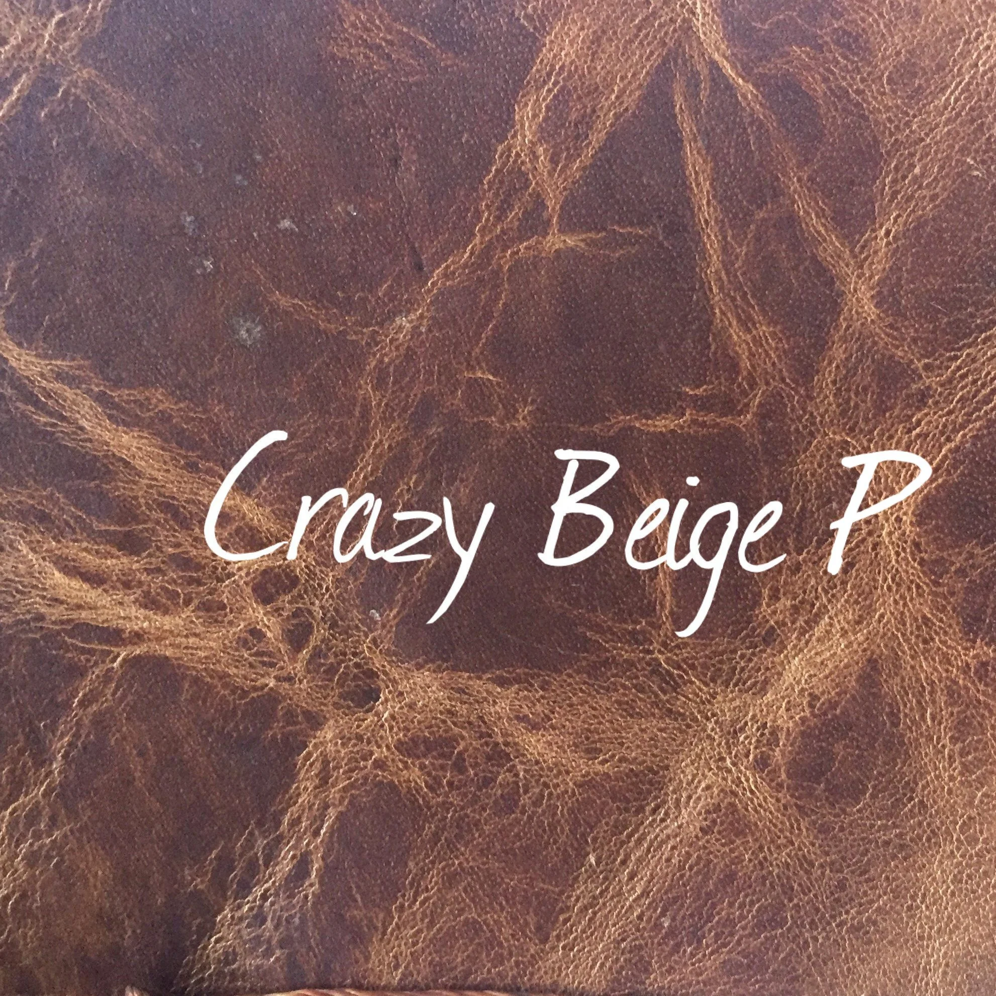 leather color crazy beige p