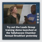 Try out the Leads Group training demo launched at the Tallahassee Chamber Annual Breakfast yesterday.