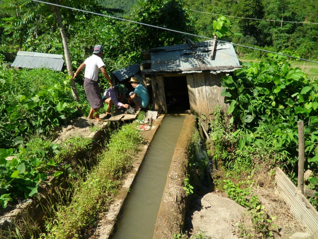 Hydroelectric power generated by villagers for their households in Wan Hsala.
