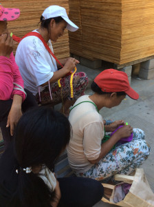 Women working in Xiao shaba village