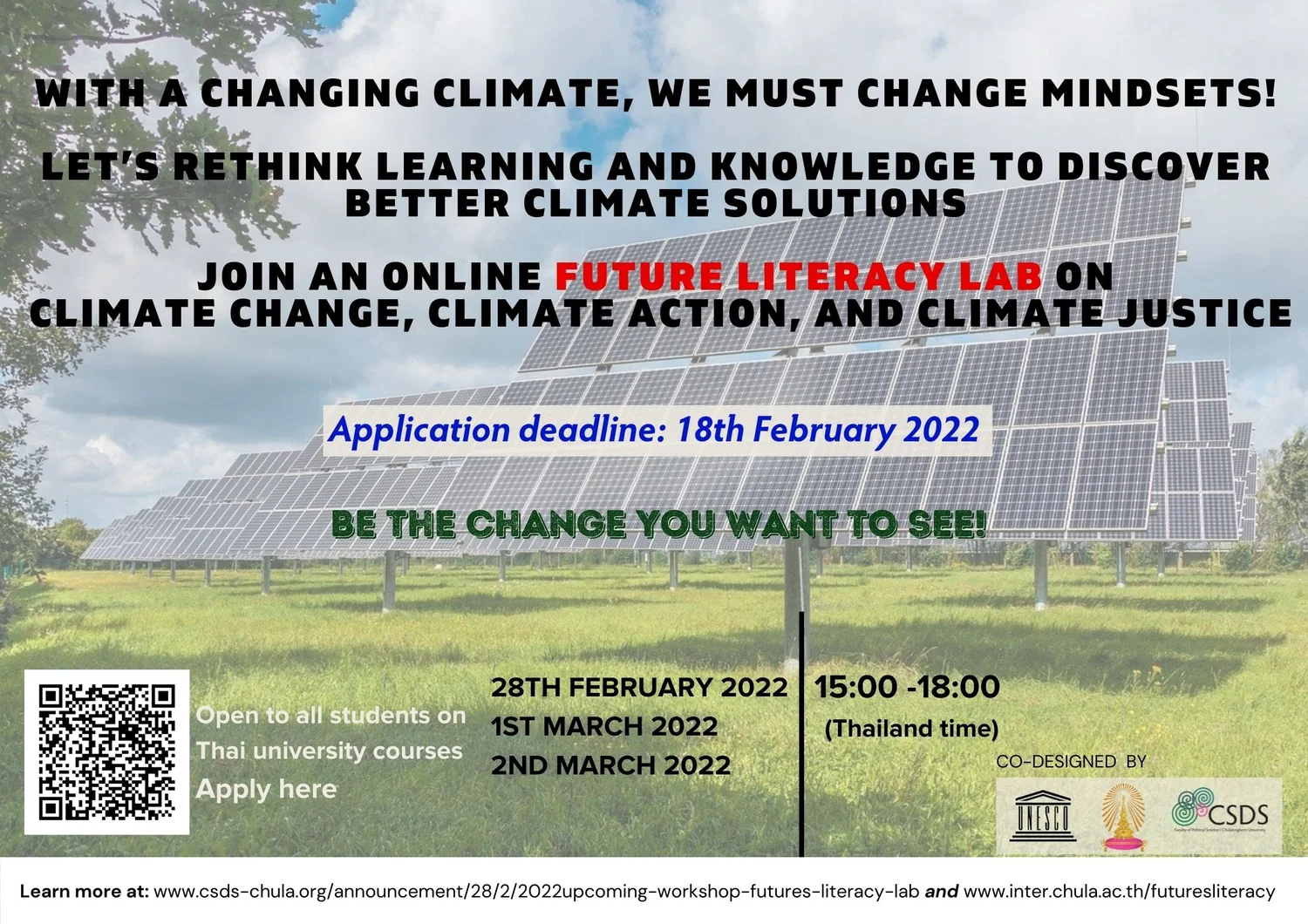 UPCOMING WORKSHOP: 
