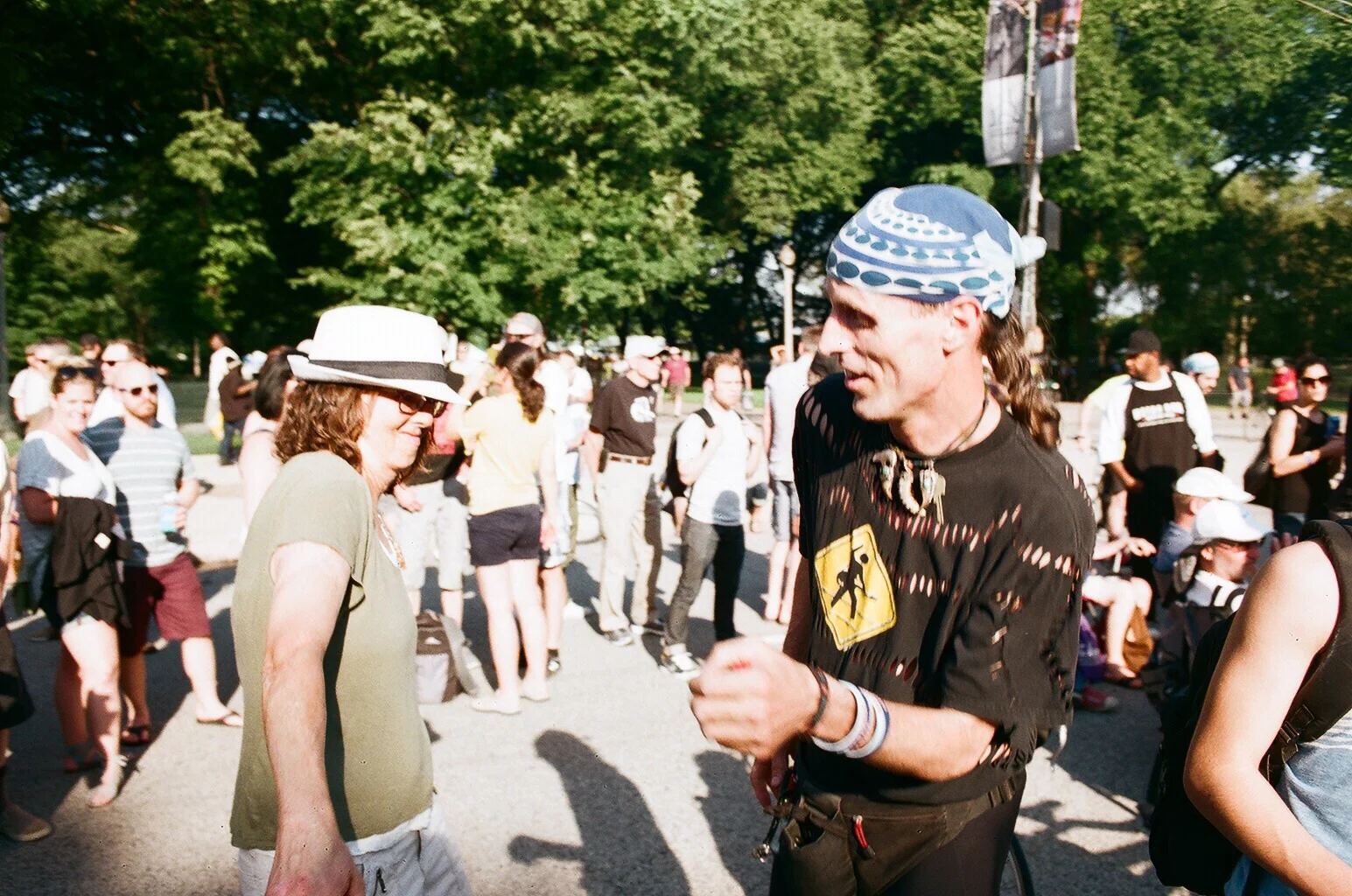 Two festival attendees dancing. Chicago Blues Festival 2016, Blake Pleasant