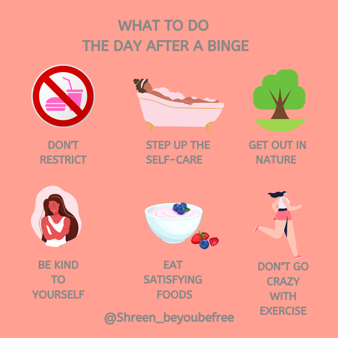 What to do the day after a binge