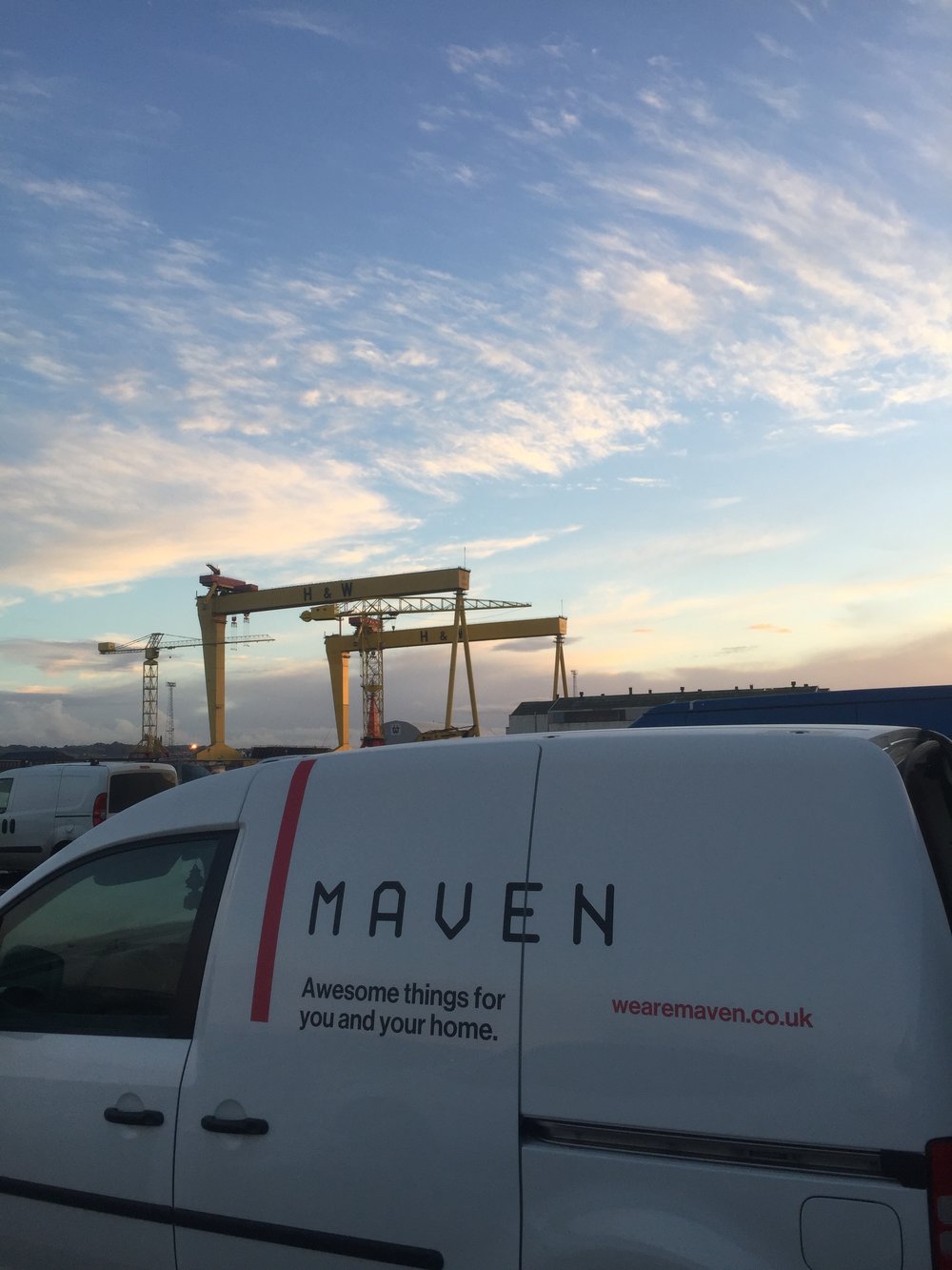 Wouldn't be without our trusty Maven van! 