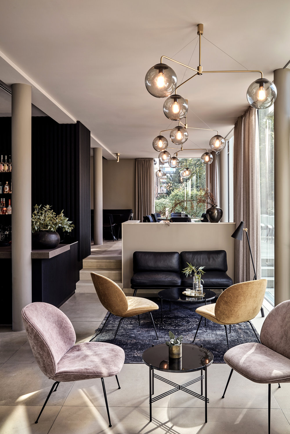 Gubi Lounge chairs at the Hotel Mauritzhof, Germany