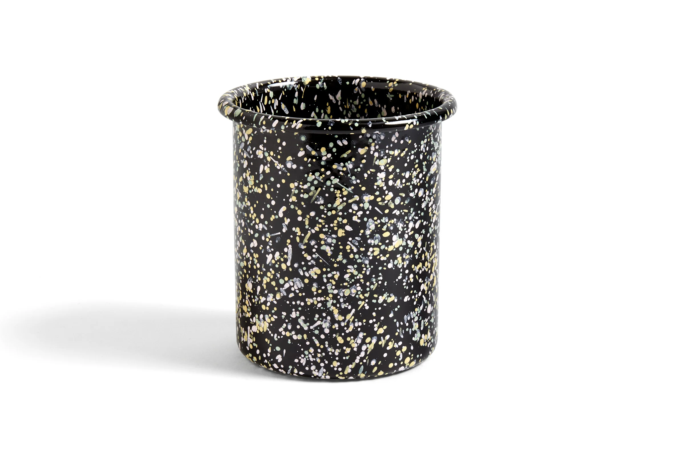 506961 Enamel Utensil Holder Sprinkle black_WB.jpg