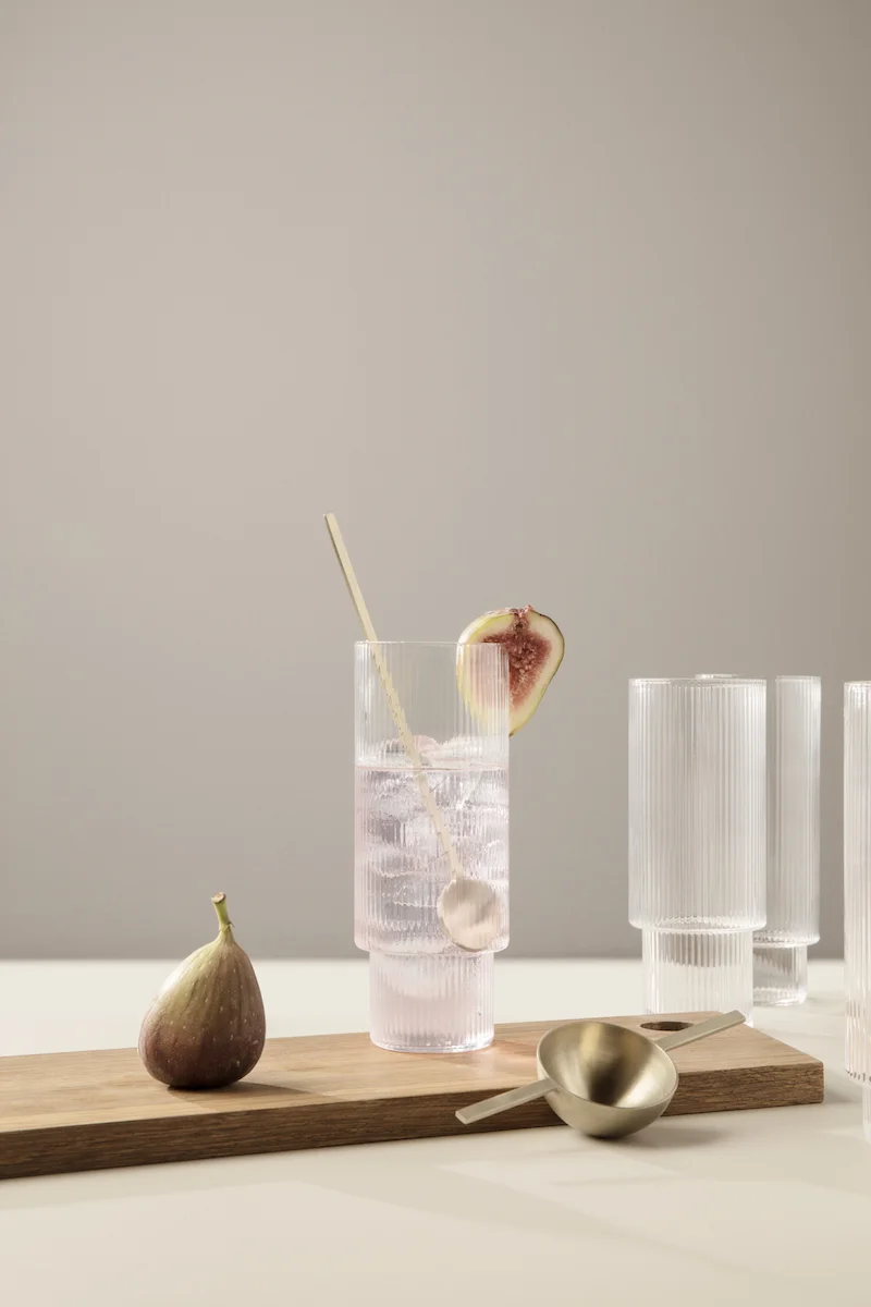 Ferm Living - Ripple Long Drinks Glasses - £49