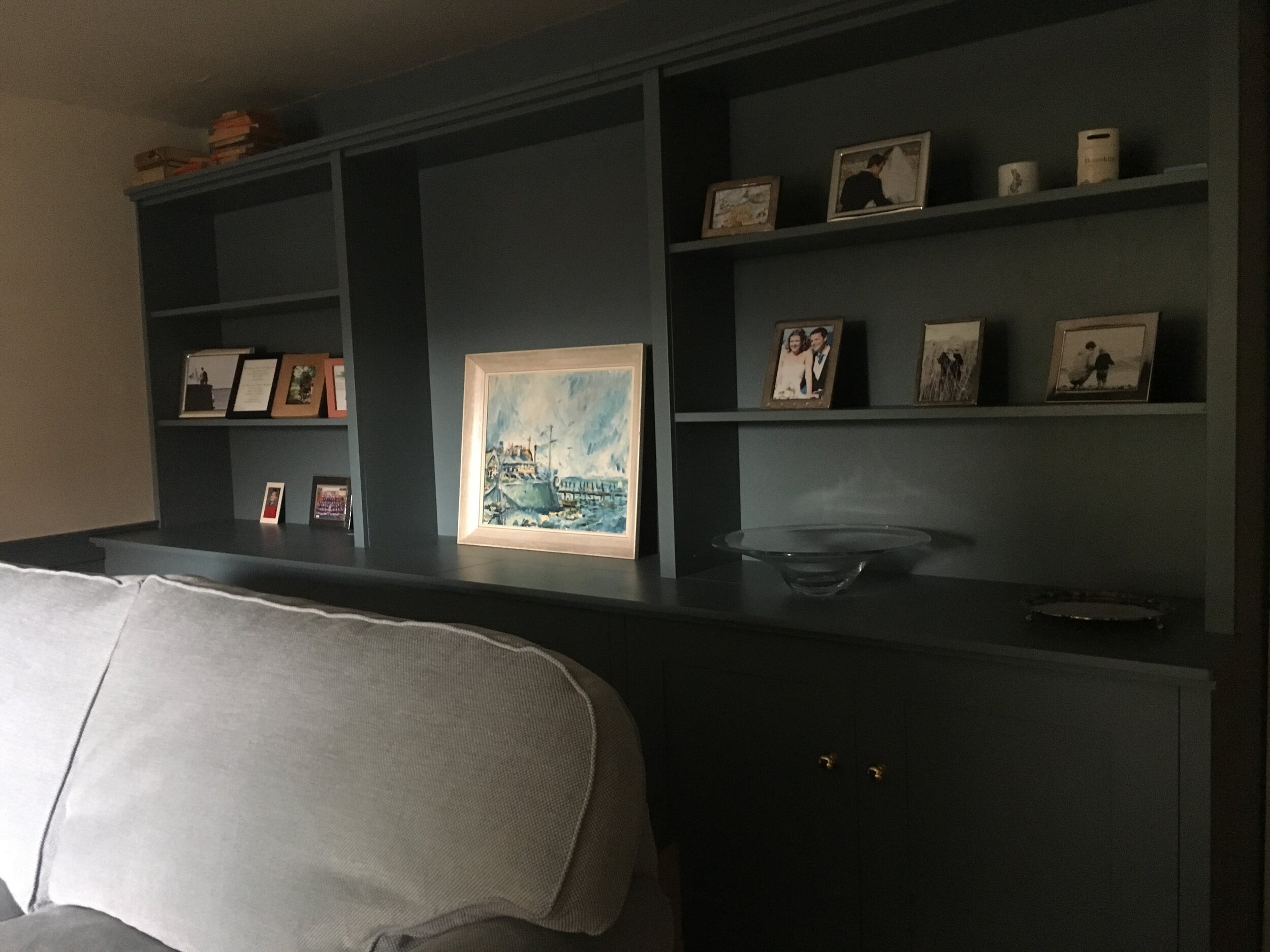Sitting room bookcases, 2019