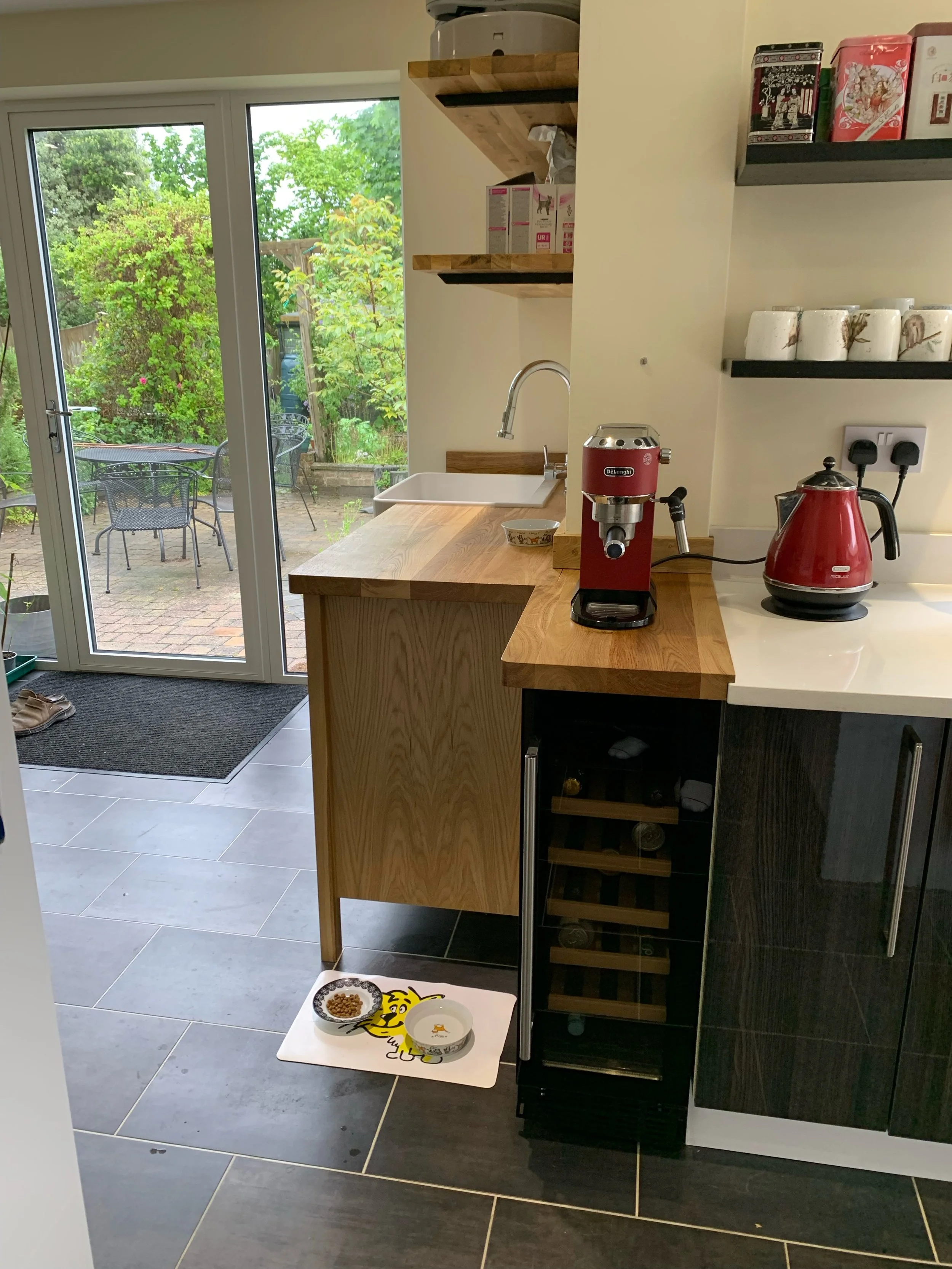 Worktop incorporating wine cooler