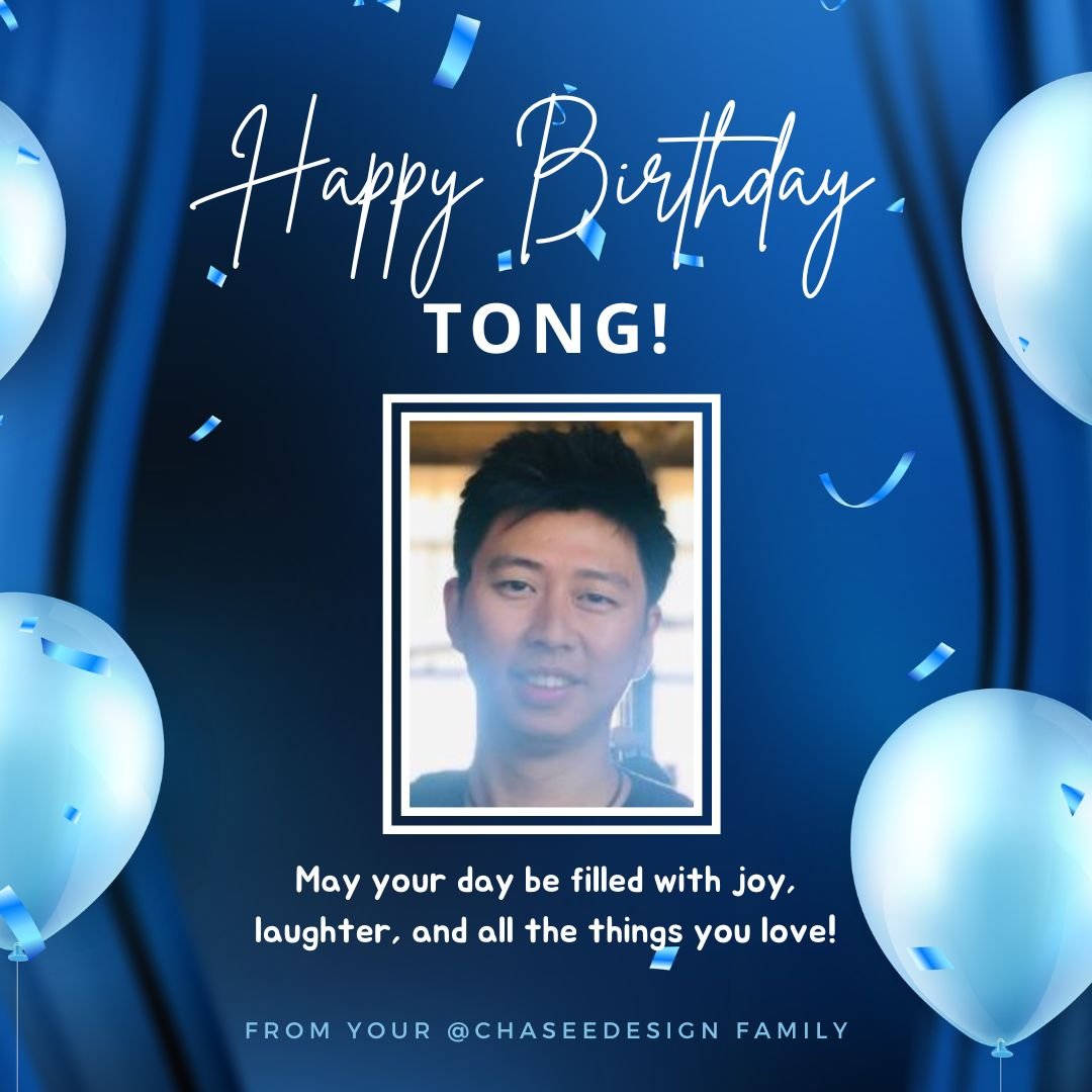🎉🎂 Happy Birthday to our incredible Founder and Creative Director, Tong! 🎈 Your vision, passion, and leadership inspire us every day. Here's to another year of creativity, innovation, and success! 🌟 Cheers to you! 🥳🎉 #HappyBirthday #Celebrating