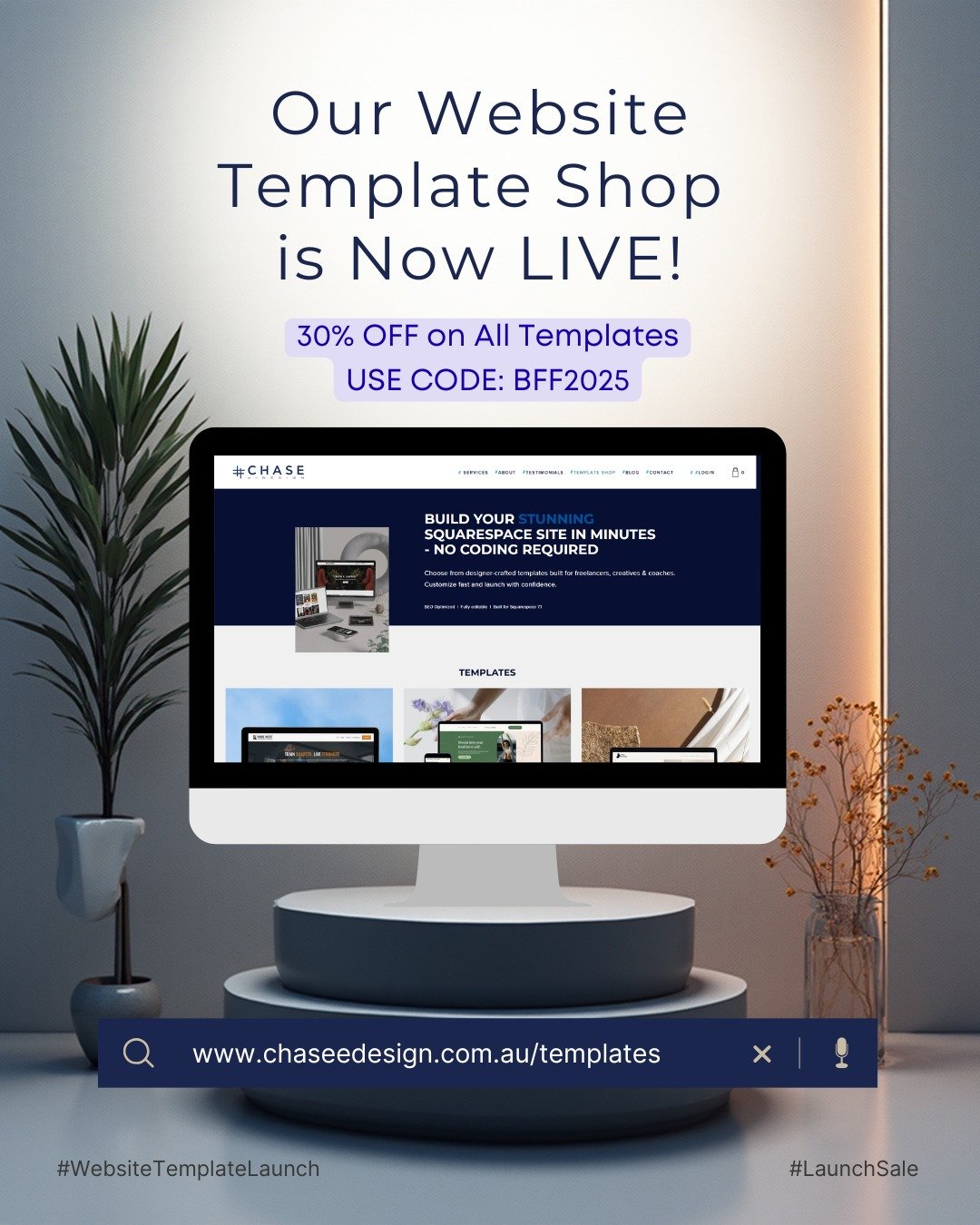 🚀 We&rsquo;re LIVE! Our Website Template Shop is officially open &mdash; and we&rsquo;re celebrating with a Launch Sale: 30% OFF all templates! ✨

Whether you&rsquo;re a small business owner, coach, creative, or service provider, our templates are b