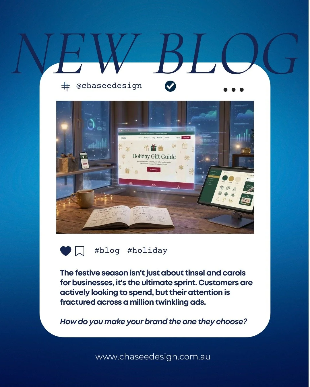 ✨ Elevate your festive marketing with a holiday campaign that actually converts. From strategic planning to high-impact web design, graphic design, branding, and SEO, this guide breaks down how to create a seasonal marketing campaign that attracts, e