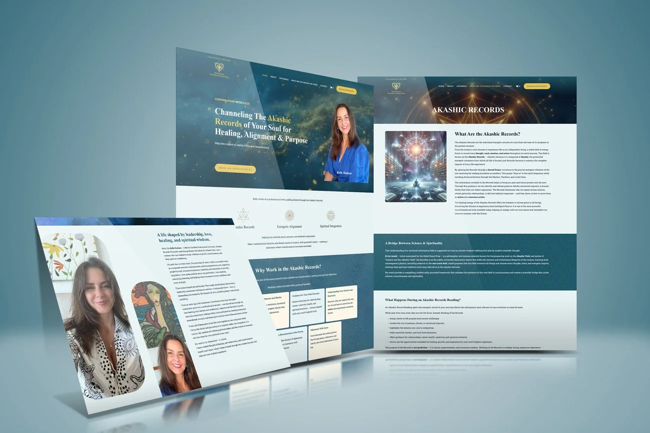 New website design launch 🌿

Crafted a soulful, intuitive website for Conversations with Kally, blending intentional branding, user-focused UI/UX, and SEO-friendly structure to support spiritual healing, alignment, and purpose-driven work.

#Website