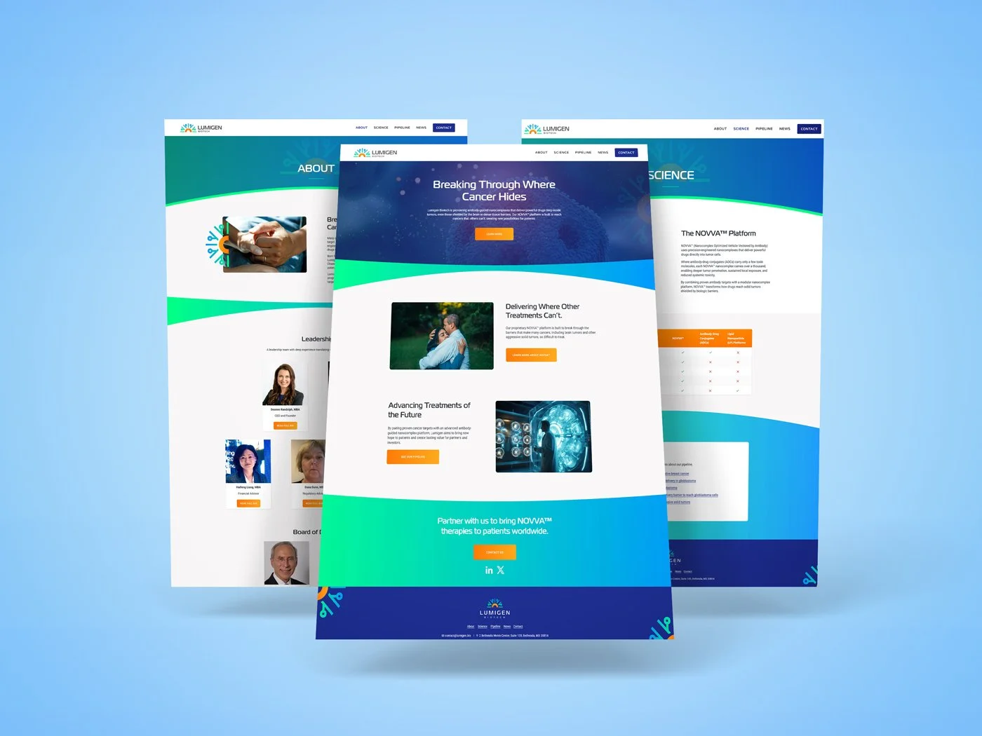 Designing for innovation that changes lives. 🧬

We&rsquo;re proud to showcase our latest website design for Lumigen Biotech, a company pioneering antibody-guided nanocomplexes that deliver powerful therapies deep inside tumors &mdash; even those pro
