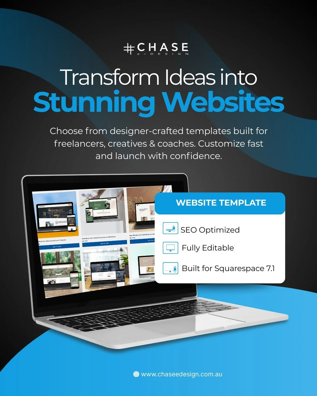 👉 Choose from designer-crafted templates made for freelancers, creatives, and coaches&mdash;designed to help you get online without the overwhelm. 👌

�✨ Customize at your own pace and launch when you&rsquo;re ready. ✨

+ SEO-optimized�
+ Fully edit