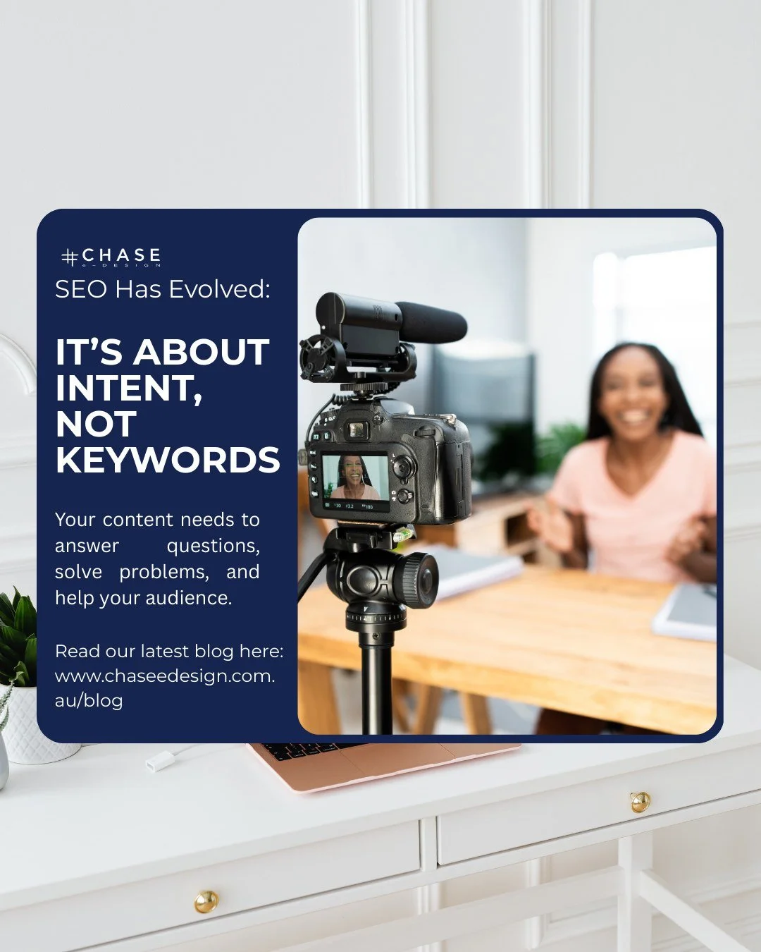 It&rsquo;s About Intent, Not Keywords

🧠 Gone are the days of stuffing keywords and hoping for rankings. Today&rsquo;s SEO revolves around understanding user intent &mdash; what people are actually searching for.
Your content needs to answer questio