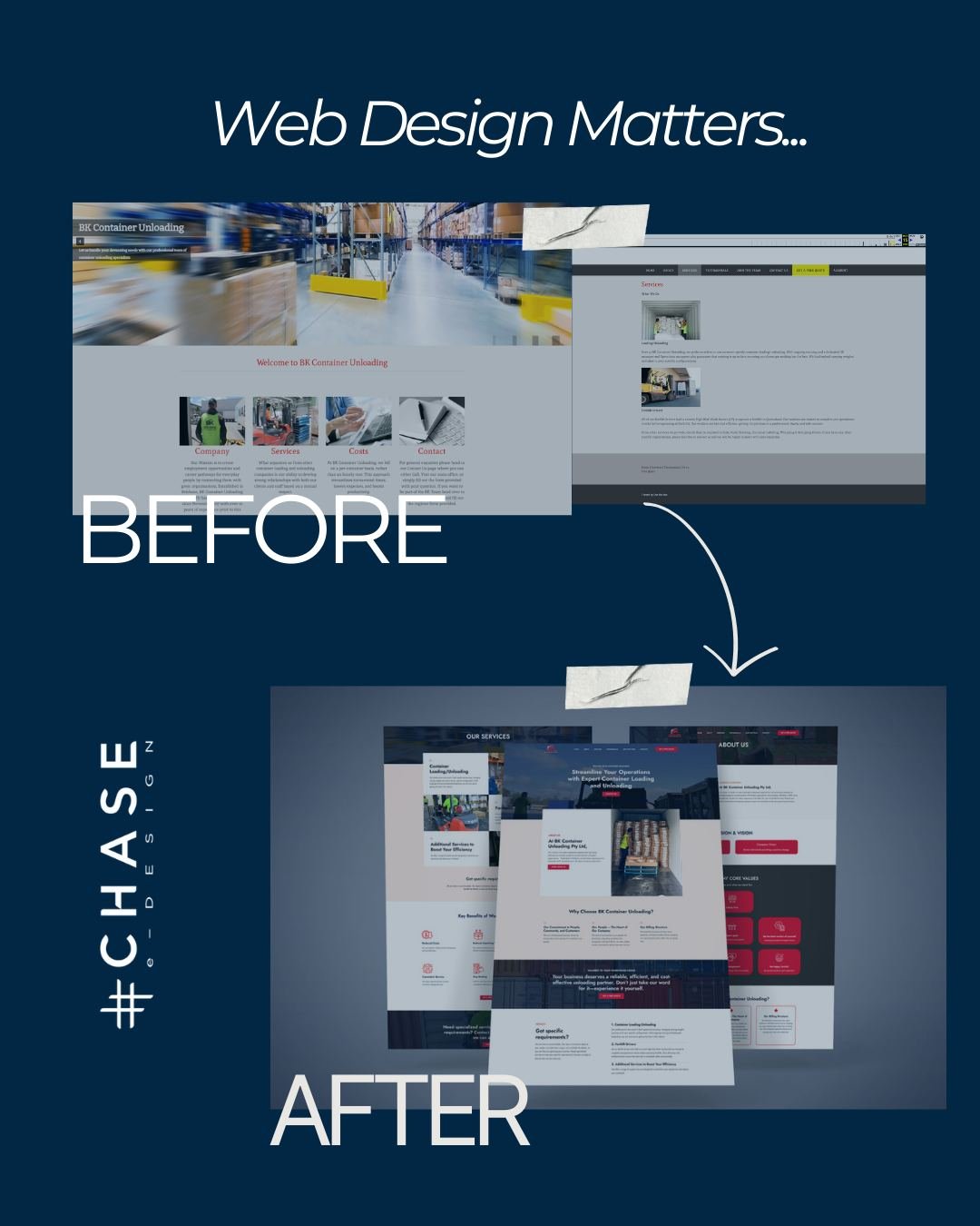 Before ➡️ After: See the Power of Strategic Web Design

A website redesign isn&rsquo;t just about looking modern &mdash; it&rsquo;s about building credibility, trust, and a brand that speaks directly to your target audience. Whether you&rsquo;re a sm
