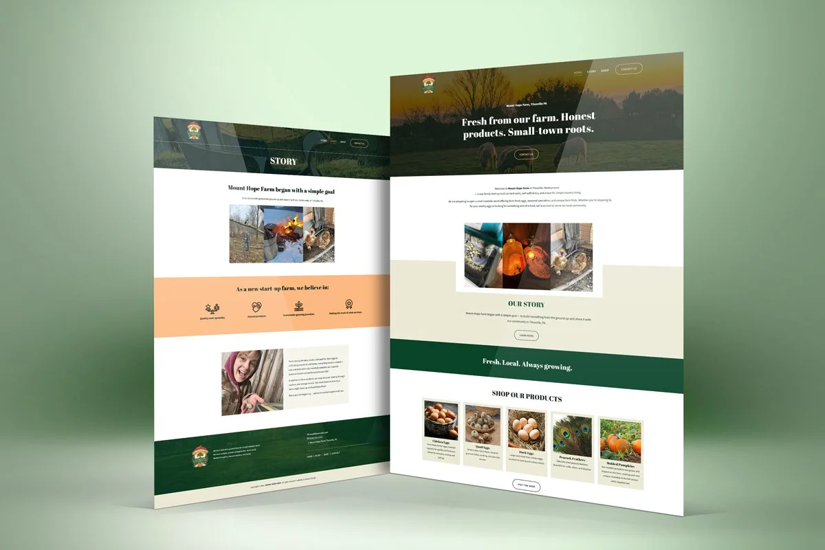 🌿 New Website Launch: Mount Hope Farm 🐓

We&rsquo;re excited to showcase a fresh new website for Mount Hope Farm in Titusville, PA &mdash; a family start-up embracing simple country living 🌾 

Websites that not only look beautiful but also build c