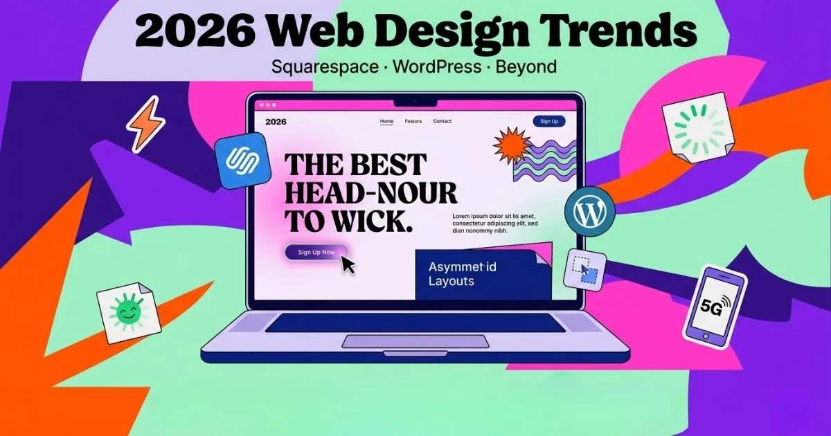 2026 Web Design Trends: Your Cheat Sheet for Squarespace, WordPress &amp; Beyond