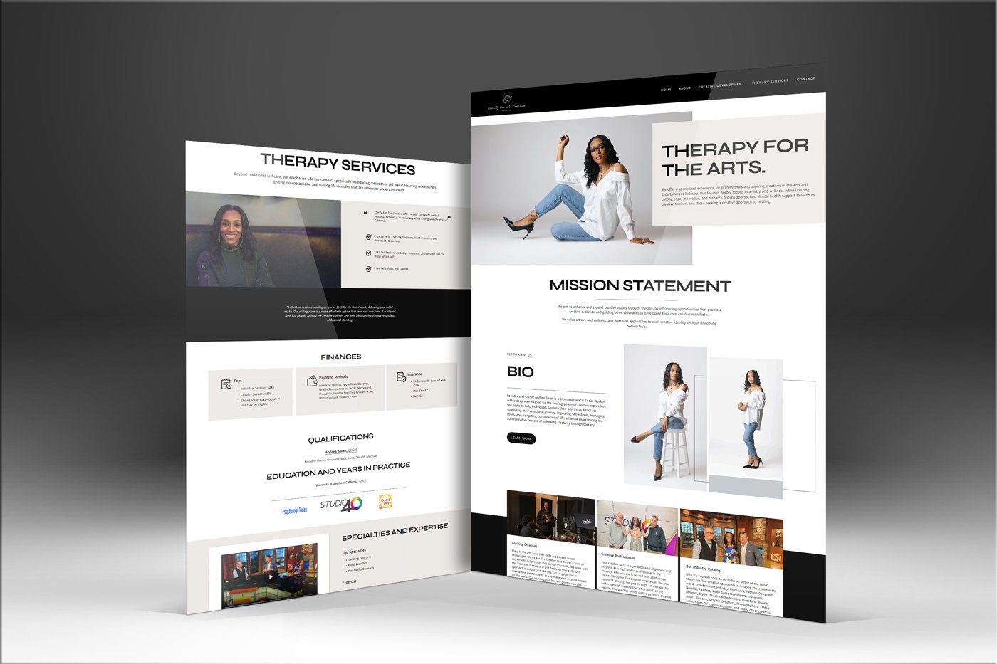 ✨ New Website Design Showcase: Clarity for the Creative

We&rsquo;re excited to unveil a fresh new website designed for Clarity for the Creative &mdash; crafted to feel intentional, refined, and aligned with their creative vision.

At Chase eDesign, 