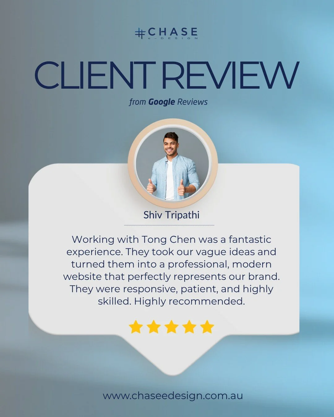 Thank you so much for your wonderful review, Shiv! 🫶

Our team takes great pride in transforming ideas into stunning websites that truly reflect our clients' brands. Your kind words about our responsiveness and expertise mean a lot to us. 

#WebDesi