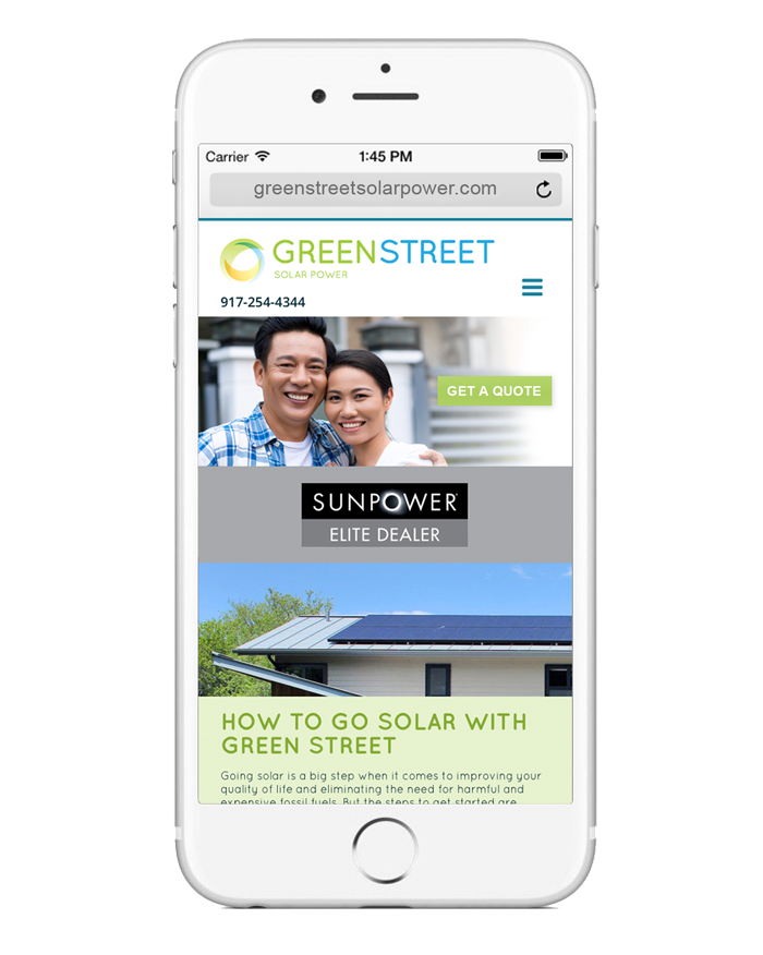 Green Street Solar Power, Mobile Site