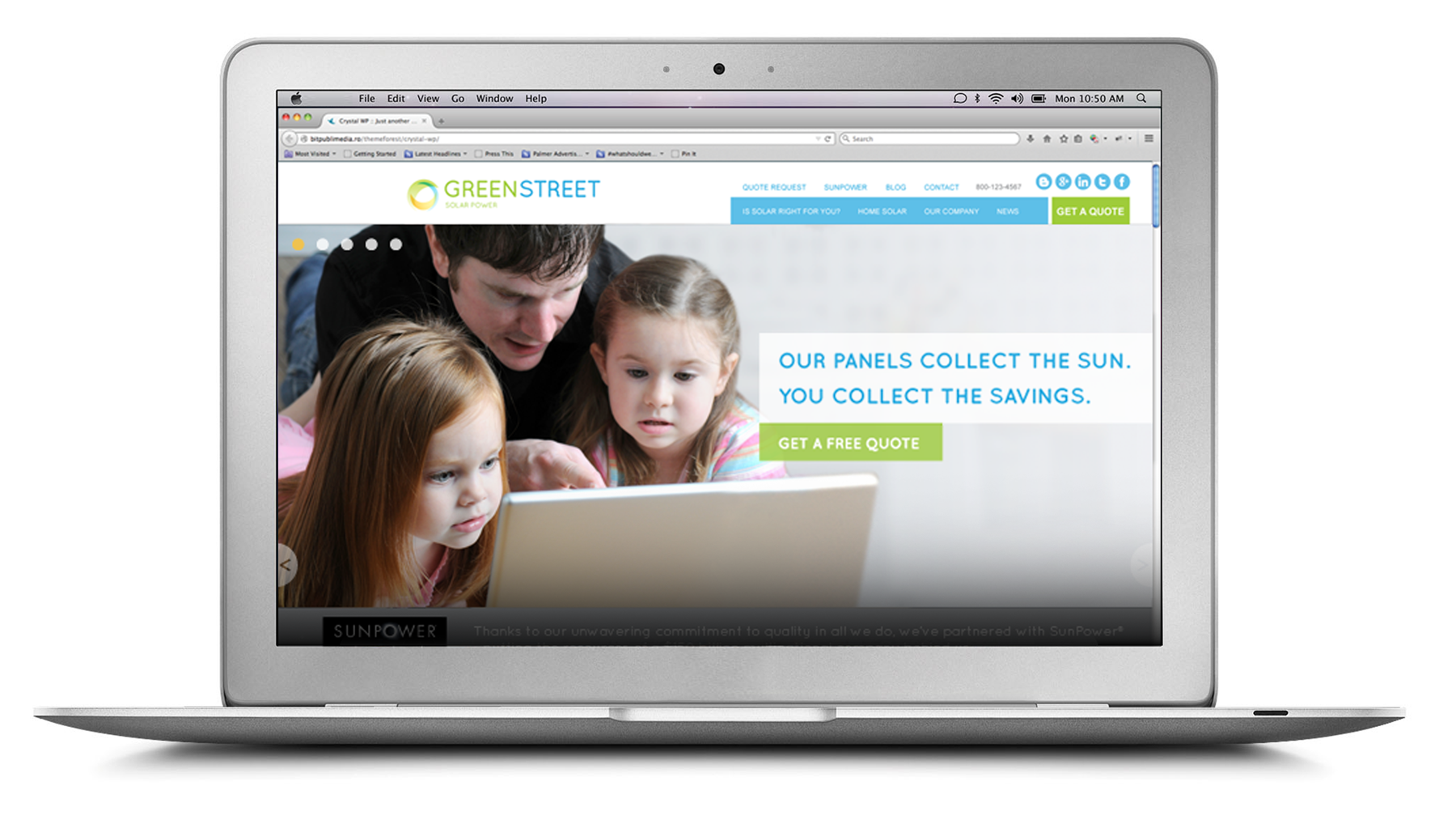 Green Street Solar Power, Web Site