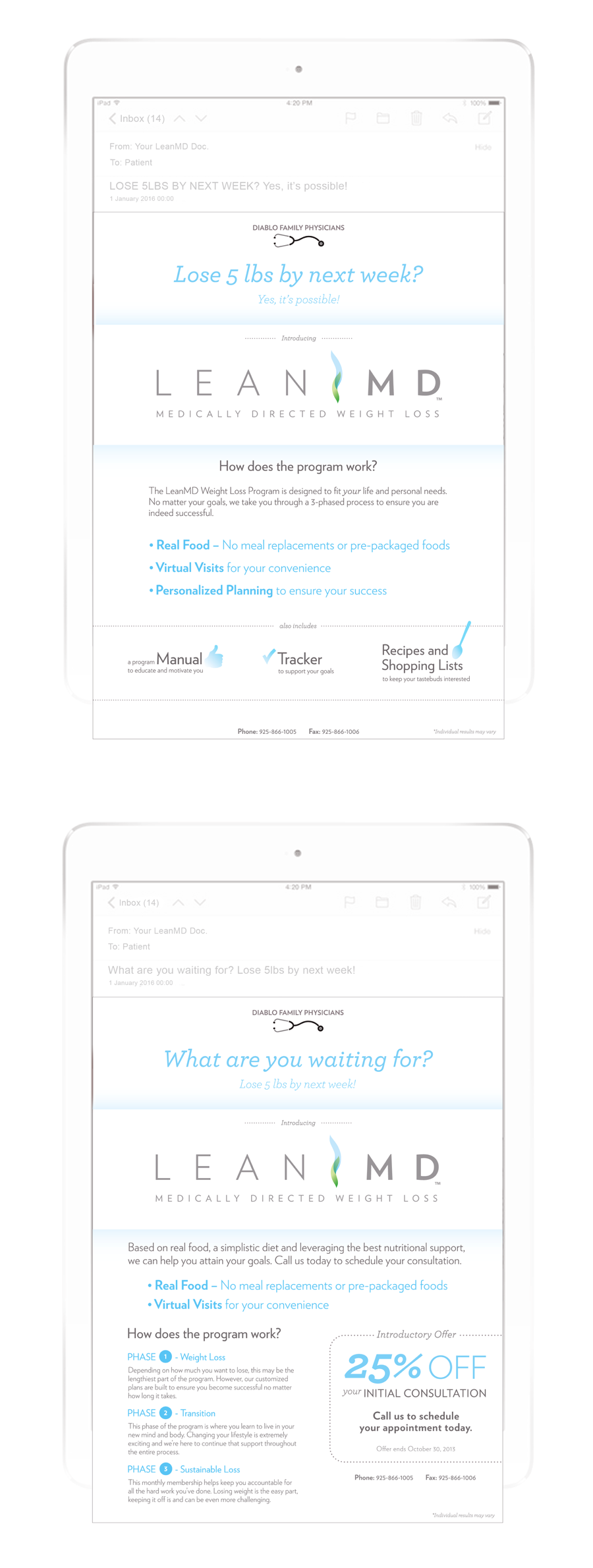 LeanMD Email Blast
