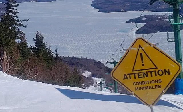 Quebec cool: 48 degrees, sunshine, and lake Memphremagog at the base