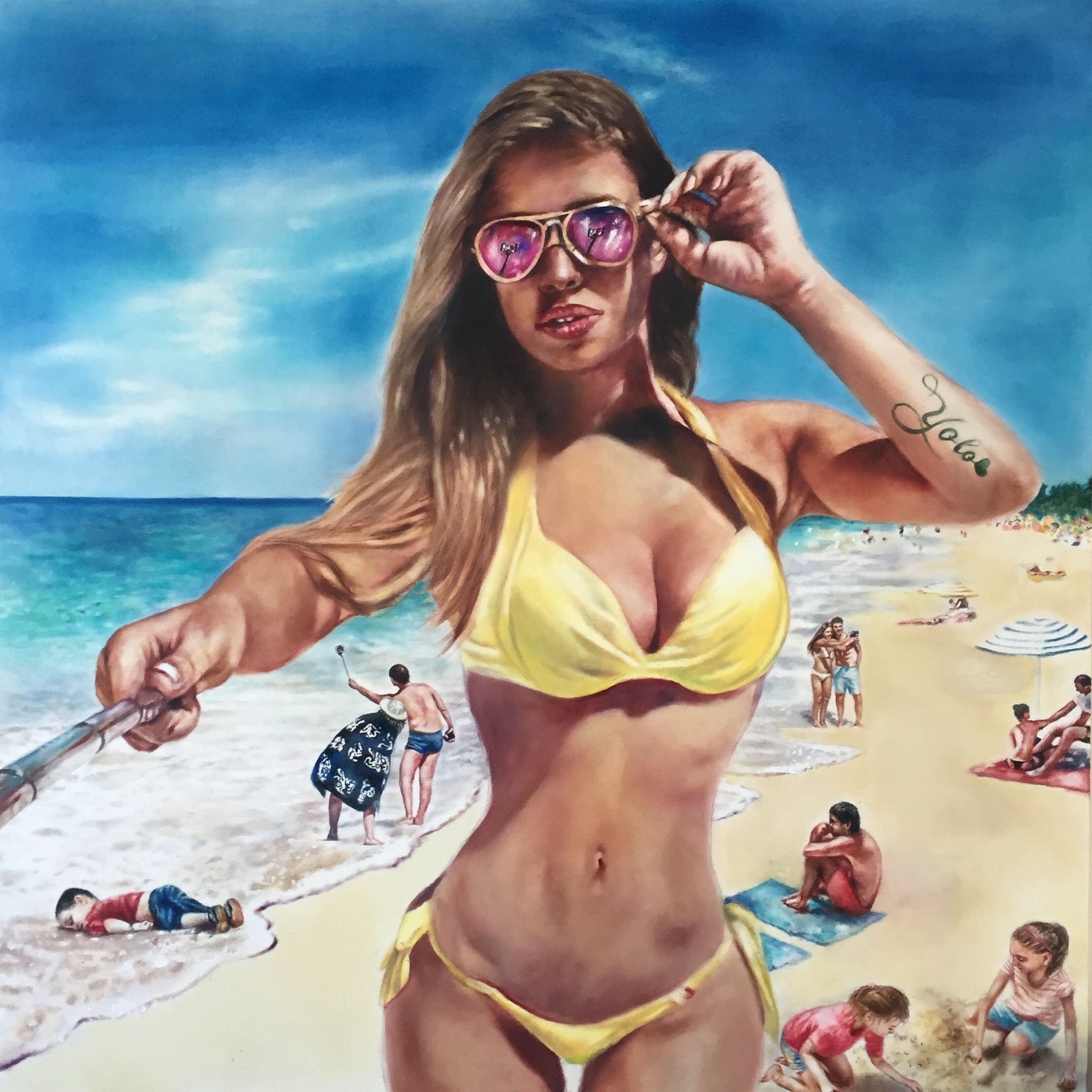 #YOLO, oil on canvas SOLD