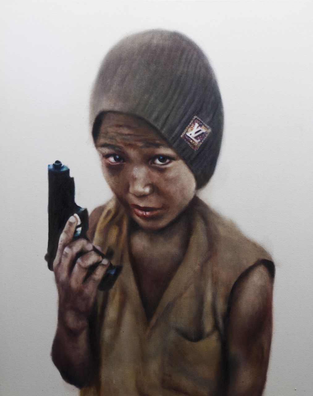 Soldier, oil on canvas SOLD Brand for Life series