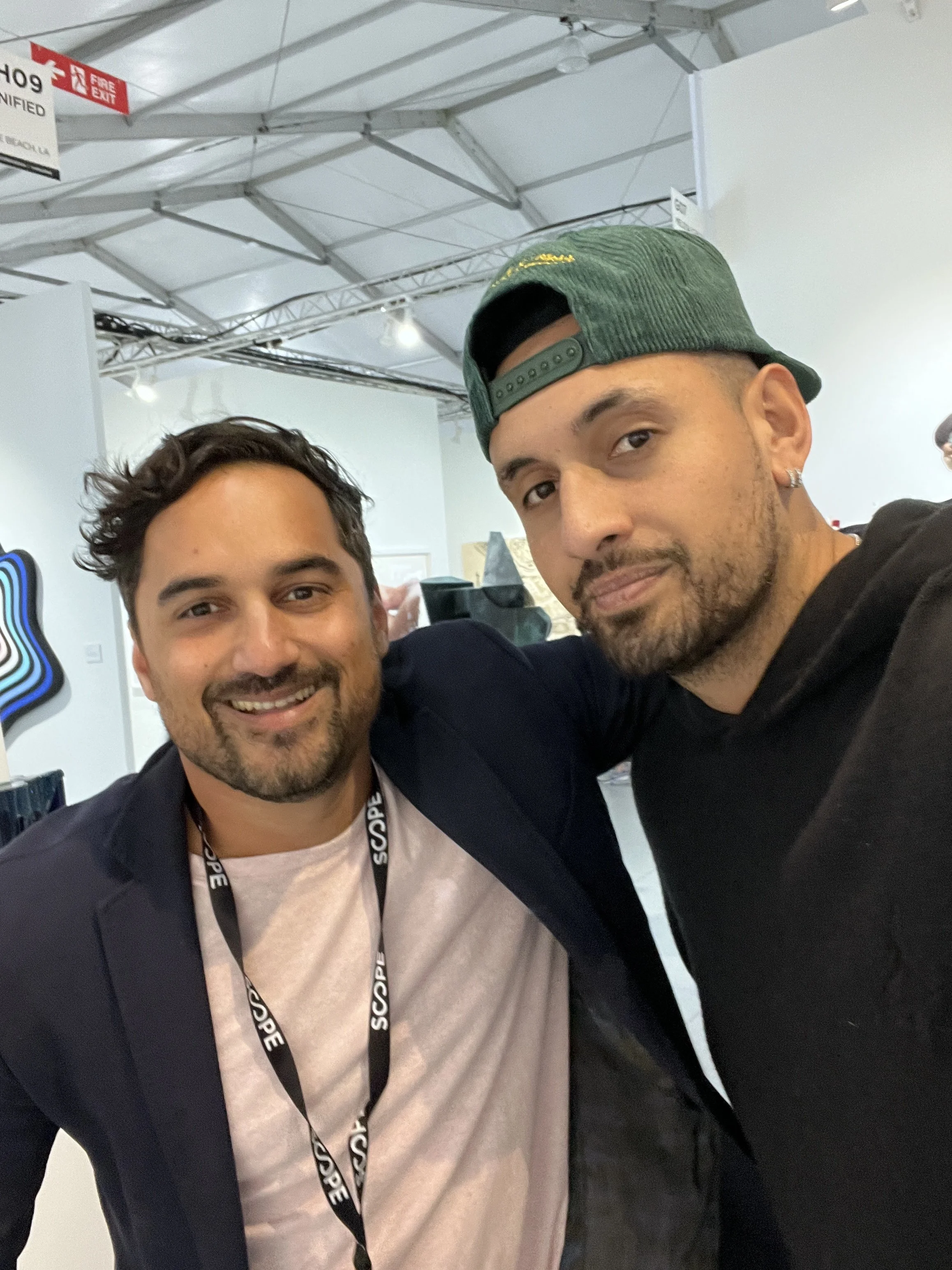 Me and Nick Kyrgios Art Miami