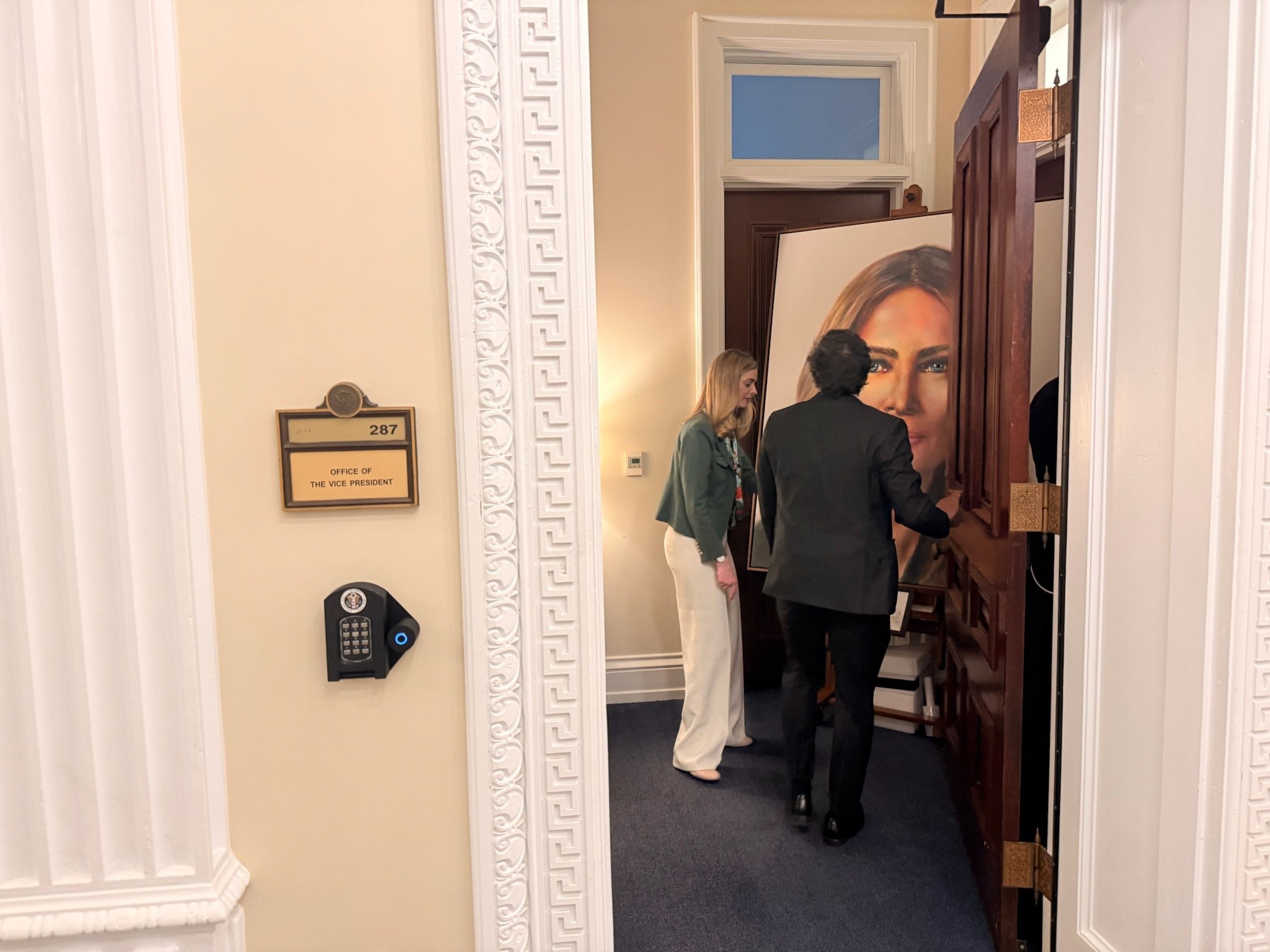 Melania painting in Vice President's office to be seen by Chief of Staff