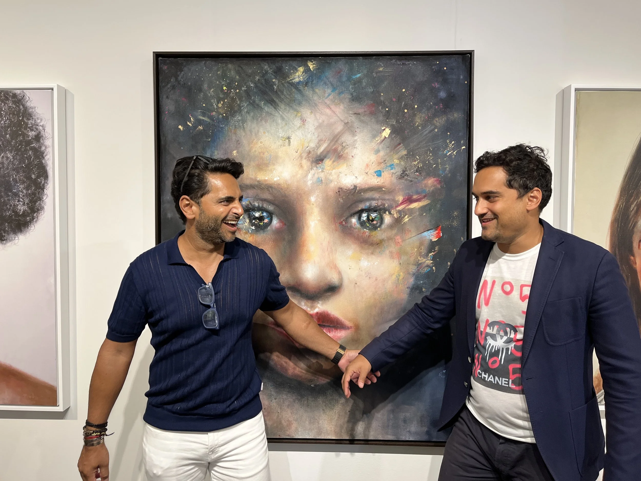Rohan Oza from Shark Tank with me Hamptons Art Fair
