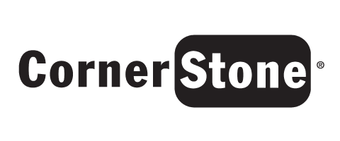 CornerStone logo in black and gray